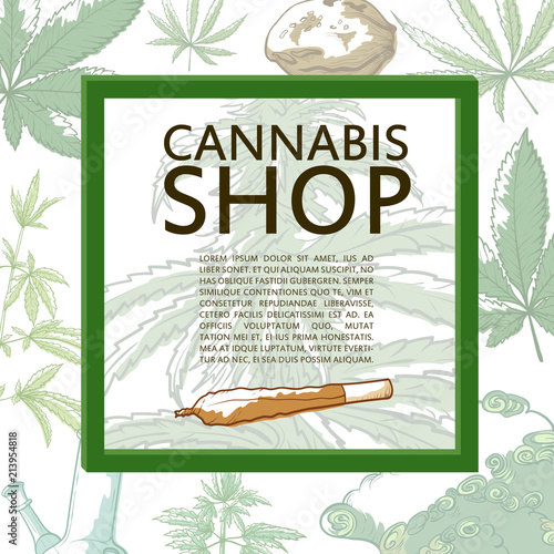 Marijuana shop banner