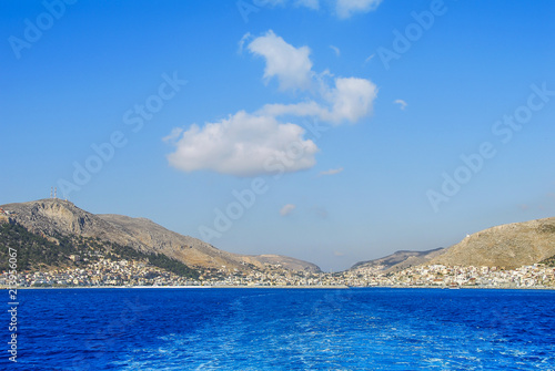 Kalymnos Island, Greece; 23 October 2010: Bodrum Cup Races, View of Island