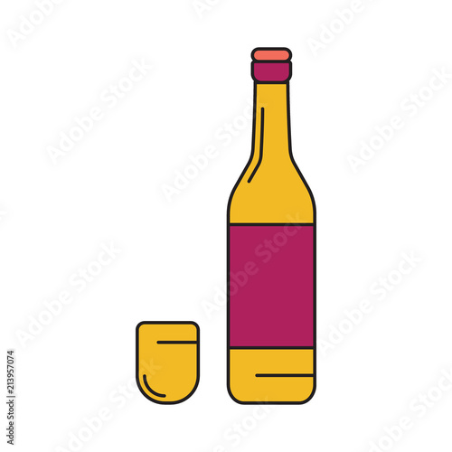 Daepo drink icon, cartoon style