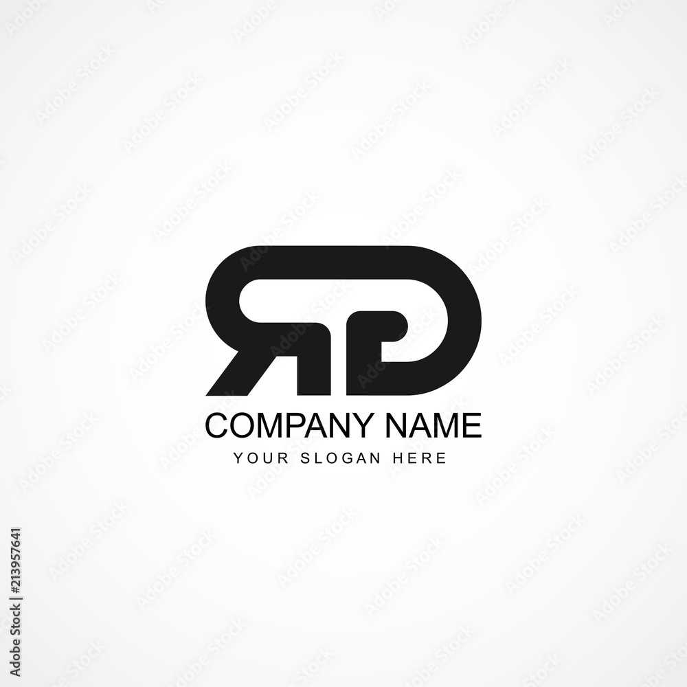 Initial Letter RD RD Logo Template Design