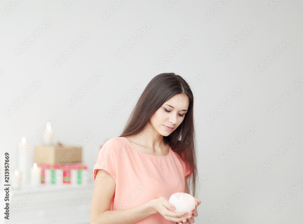 portrait of a thoughtful young woman with a candle portrait of a thoughtful young woman with a candle