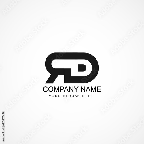 Initial Letter RD Logo Template Design