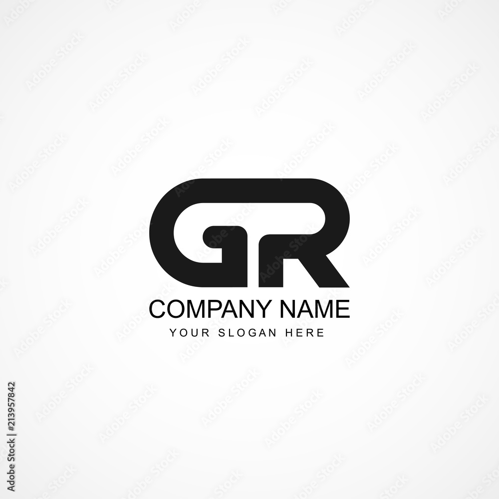 Initial Letter GR Logo Template Design Initial Letter GR Logo Template Design