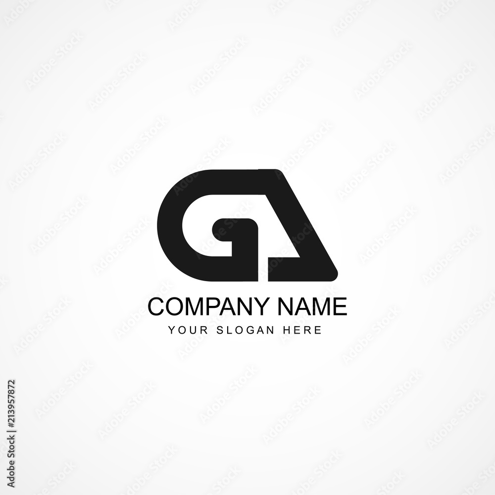 Initial Letter GA Logo Template Design Initial Letter GA Logo Template Design