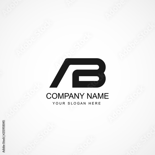Initial Letter AB Logo Template Design