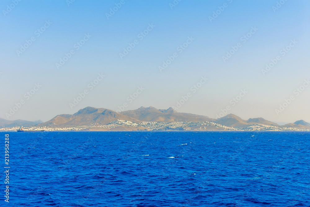 Kalymnos Island, Greece; 23 October 2010: Bodrum Cup Races, View of Island