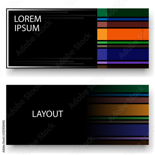 Abstract design cards perfect for prints