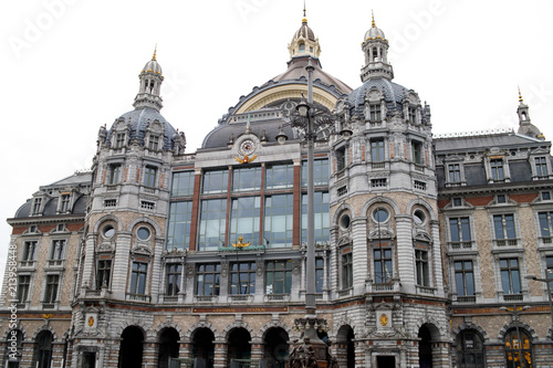 The building of the Central train station of Antwerp ,Belgium