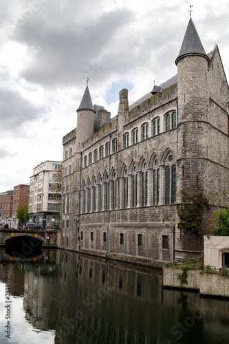 the bridge over the canal in Ghent, Belgium