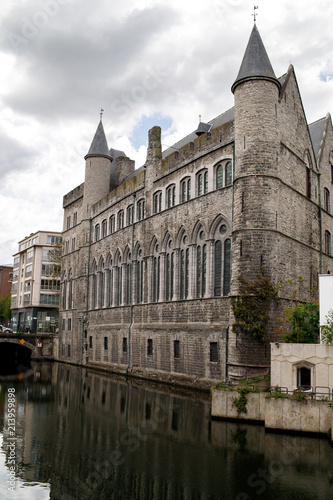 the bridge over the canal in Ghent, Belgium