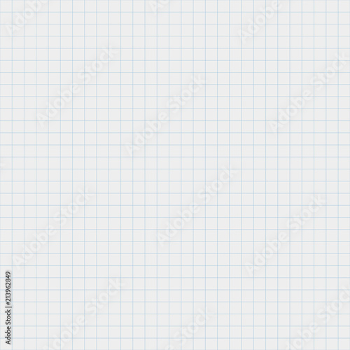 Vector seamless pattern paper exercise book in a cell Texture notebook sheet Pattern in a cage Seamless checkered background for templates of documents geometric pattern for design of school notebooks