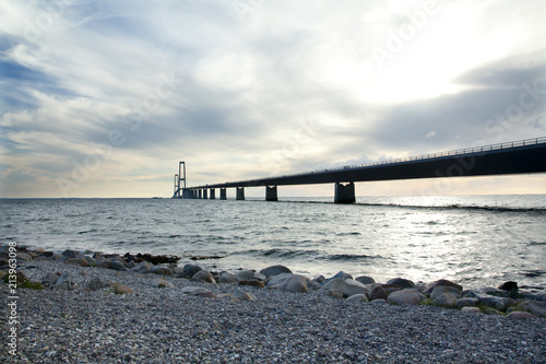 The great belt bridge, Storebelt in Denmark, connecting Zealand with Funen © Elena Noeva