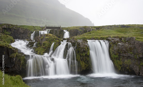 beautiful waterfall in the wilderness