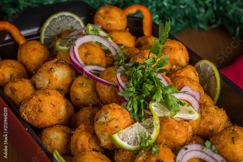 Bolinhos de bacalhau fritos photo