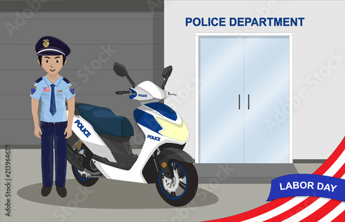 POLICIA EN MOTOCICLETA