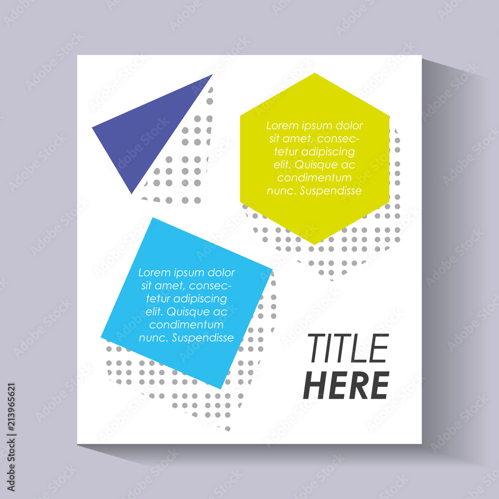 Fototapeta premium template infographic with figures geometrics