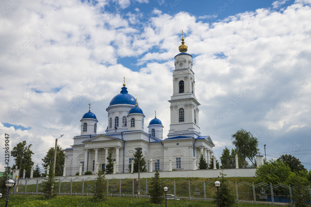 Cathedral of St. Nicholas in Chistopol, Republic of Tatarstan. Summer day 8 July 2018 Cathedral of St. Nicholas in Chistopol, Republic of Tatarstan. Summer day 8 July 2018