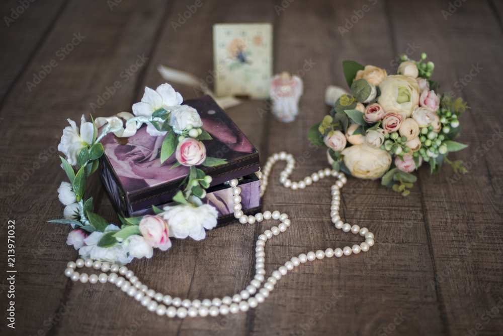 wreath, wedding decoration of the bride, flowers, bouquet wreath, wedding decoration of the bride, flowers, bouquet