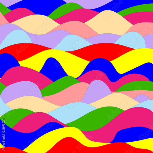 Abstract line curve of Colorful Striped Seamless Pattern illustration background. Concept For use and copy space, ESP 10 Vector