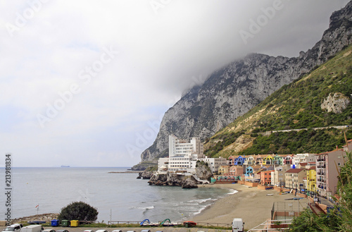 coastline of british territory Gibraltar