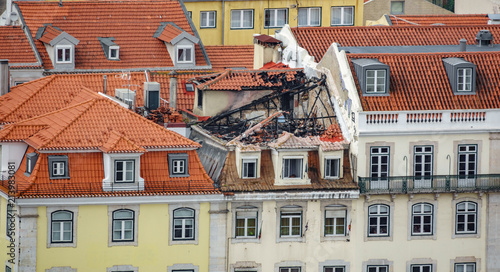 Burnt top-floor apartment