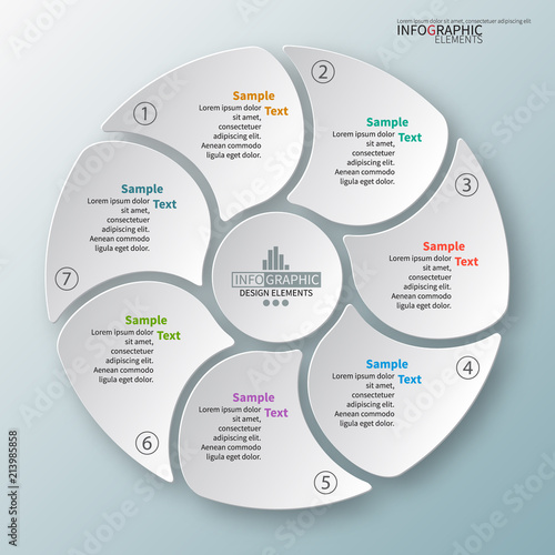 Abstract 3D Paper Infographics