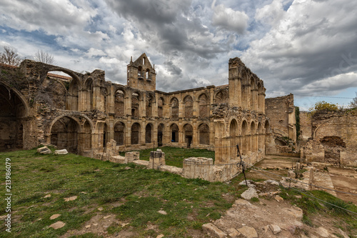 Ancient monastery of Santa Maria de Rioseco. Burgos. Spain. photo