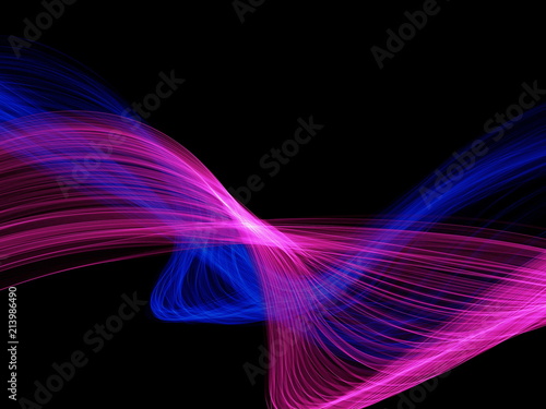 Abstract colorful wave motion background © gojalia
