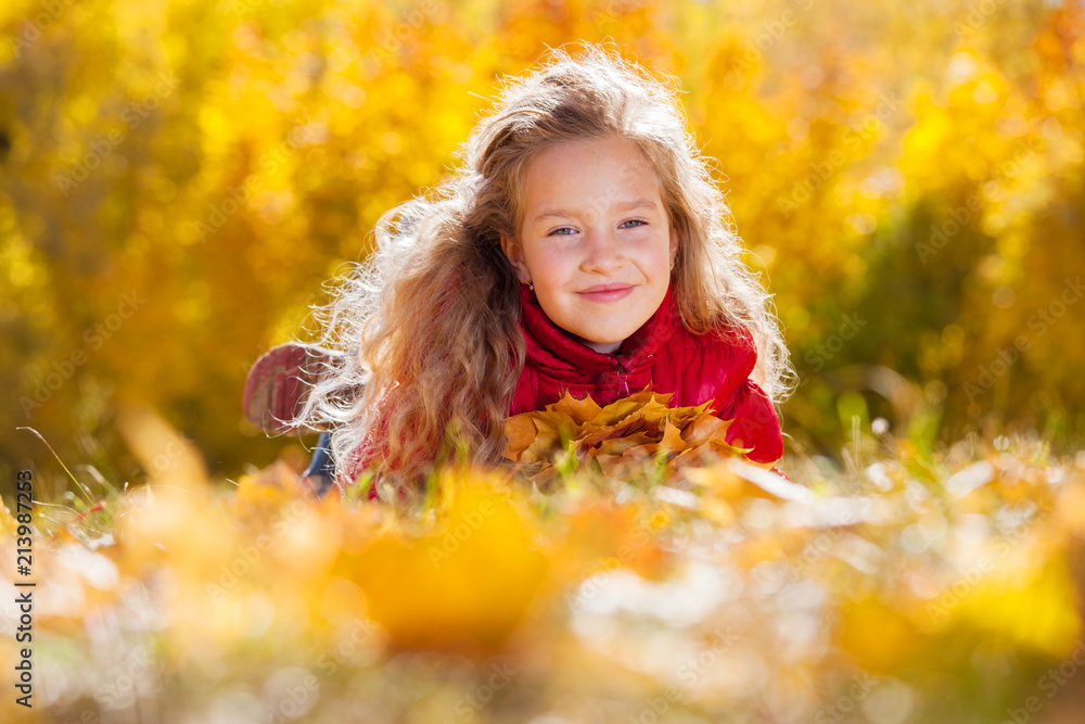 Girl at autumn Girl at autumn