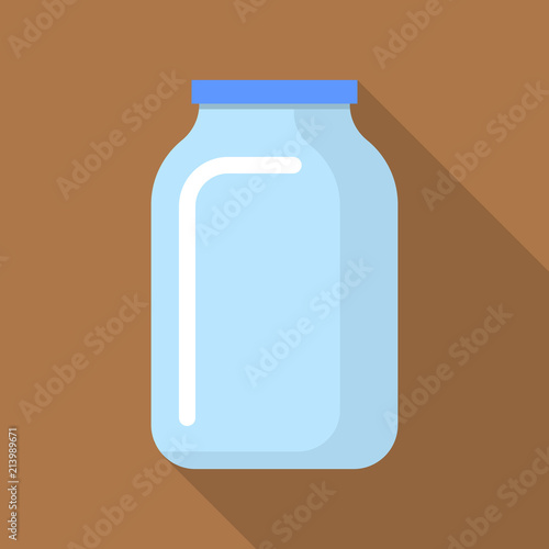 Empty jar icon. Flat illustration of empty jar vector icon for web design