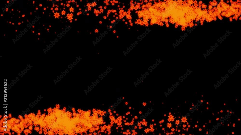 Orange Abstract Particle Background with Stars Orange Abstract Particle Background with Stars