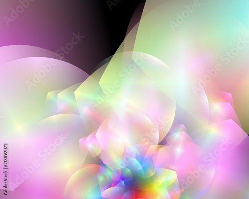 Abstract vector background composed of simple elements