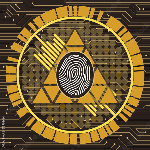 Fingerprint Art Illustration