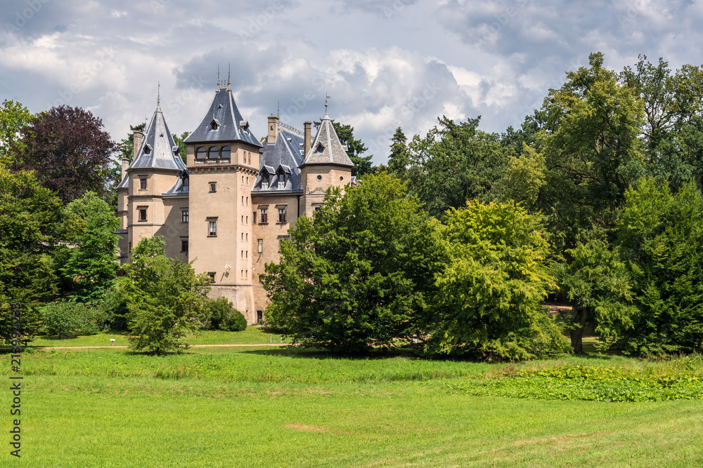 Castle in Goluchow. Renaissance architecture style. Poland, Europe