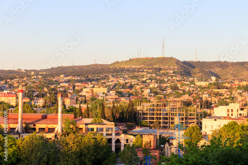 View of Tbilisi city, capital of Georgia