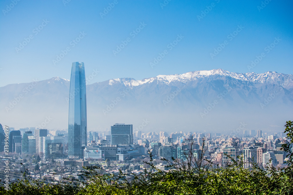 Fototapeta premium Sky Costanera - Santiago Chile 