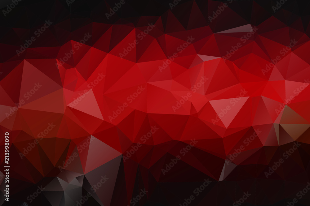 Gradient background of red and black triangles Gradient background of red and black triangles