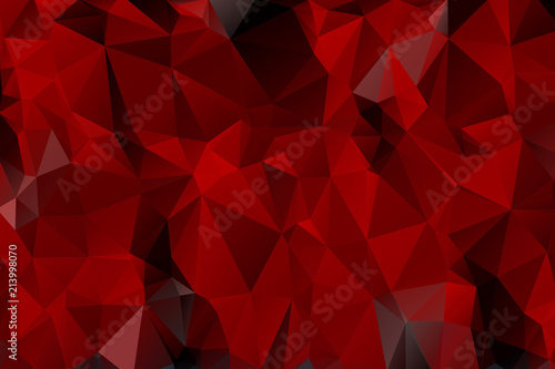 Gradient background of red and black triangles