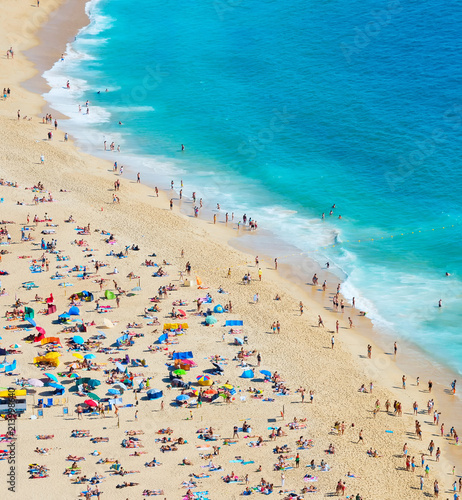 People at beach. Aerial view © joyt