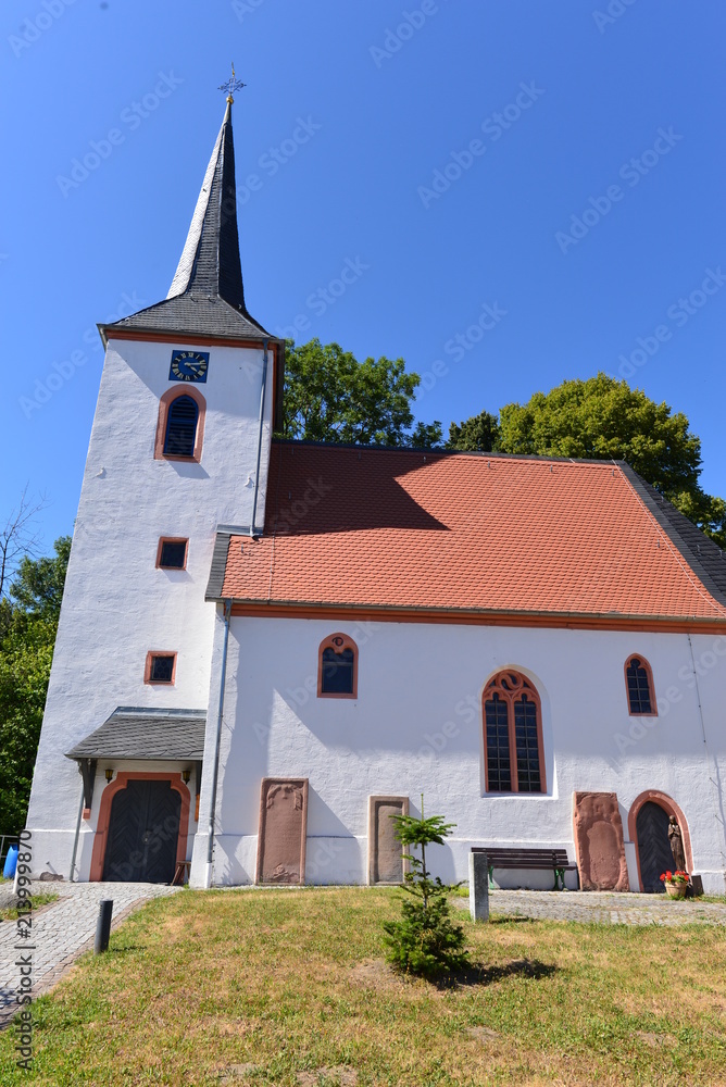 Evangelische Kirche Beedenkirchen Gemeinde Lautertal im Kreis Bergstraße