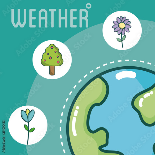 Set of weather icons