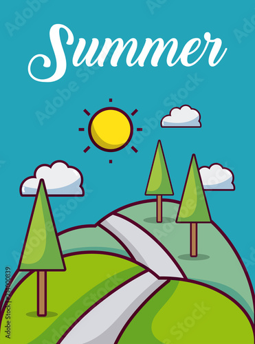 Weather season card