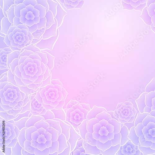 Beautiful purple pink rose flower background. Background for your design. © hamara