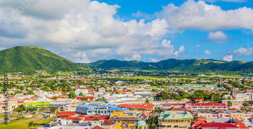Colorful St Kitts Town photo