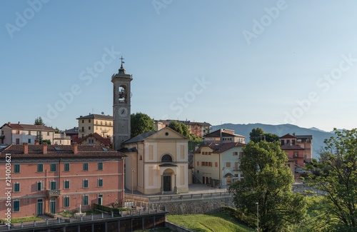 Morning landscape of the Italian mountain village