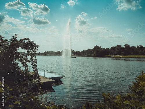 Lake Ada Ciganlija, Belgrade, Serbia photo