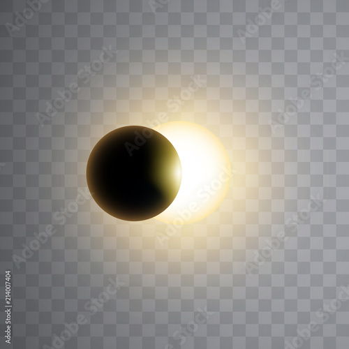 Eclipse of the Sun vector