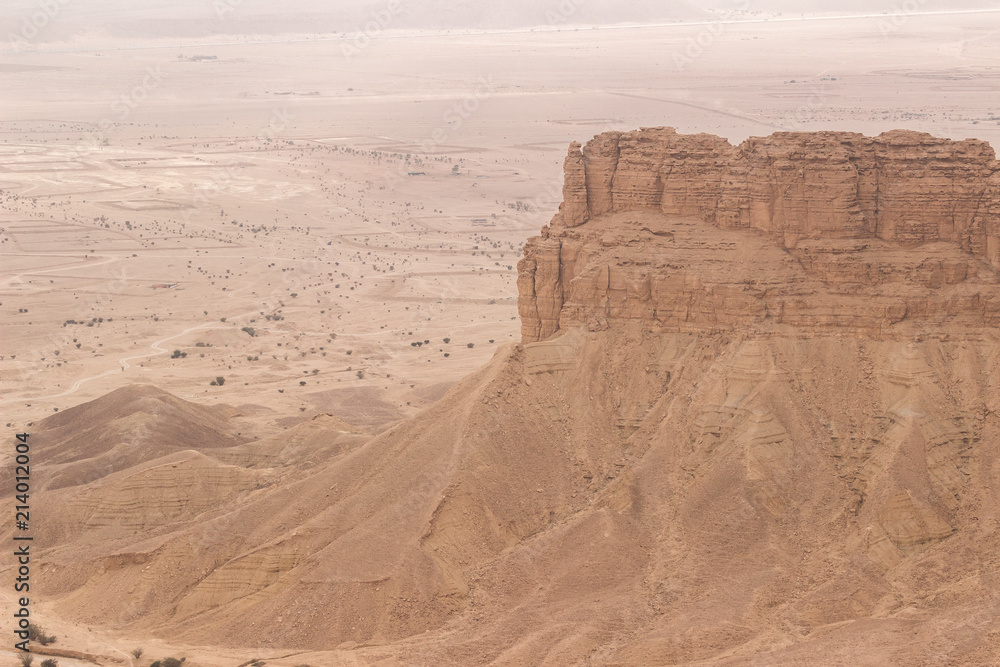 Edge of the World is beautiful a place in a desert of Saudi Arabia not far from Riyadh