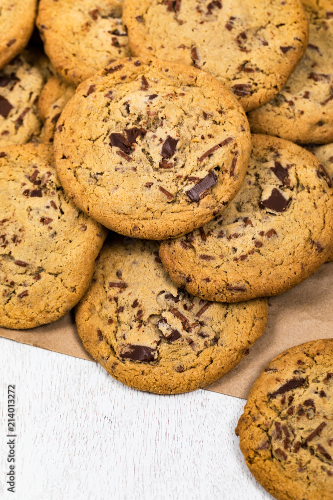 Chocolate Chip Cookies. Selective focus. Chocolate Chip Cookies. Selective focus.