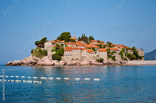 Sveti Stefan island, luxury resort in Montenegro